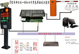 D款車牌識別一體機(jī)（黑色）接線圖